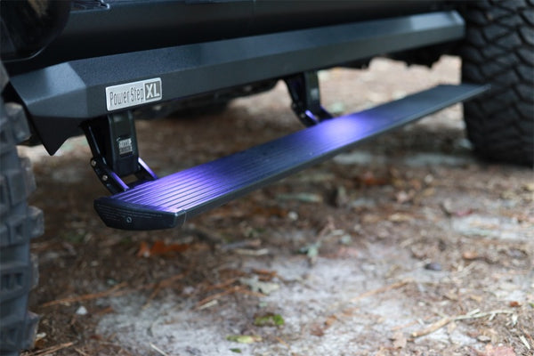 AMP Research 18-23 fits Jeep Wrangler JL 2DR PowerStep XL - Black (Incl OEM Style Illumination)