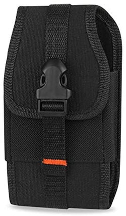 Reiko Vertical Two Way Heavy Duty Phone Pouch for 4.4x2.3x0.9 Phones - Black