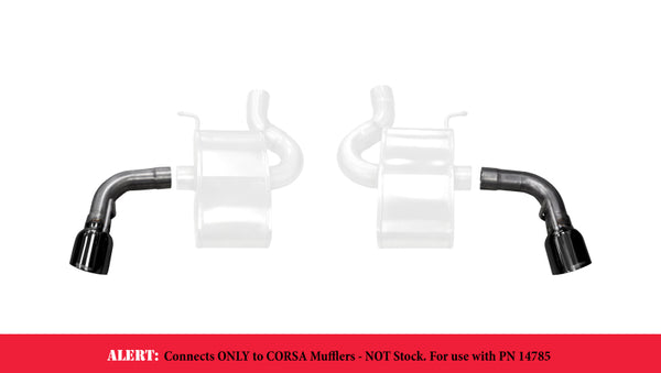Corsa 16-17 fits Chevy Camaro SS 2.75in Inlet / 4.5in Outlet Black PVD Tip Kit (For Corsa Exhaust Only)