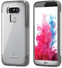 PureGear Slim Shell PRO for LG G5 - Clear/Light Gray