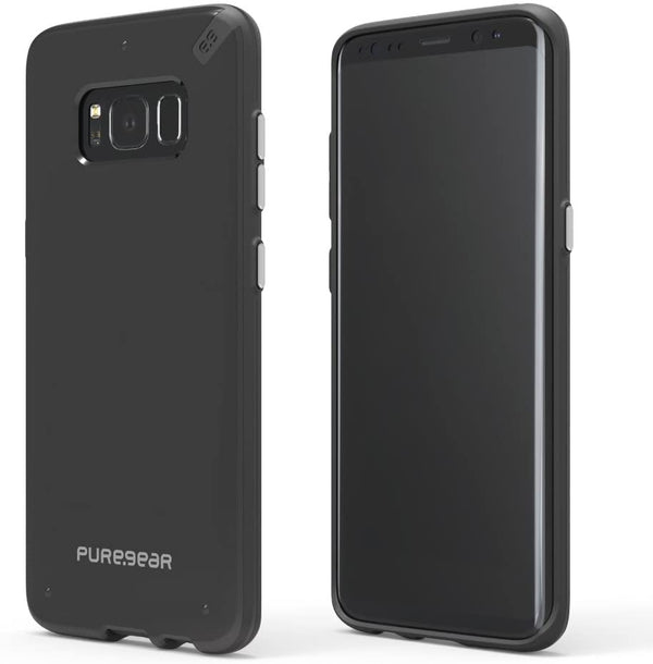 PureGear Slim Shell Case for Samsung Galaxy S8 - Black/Black