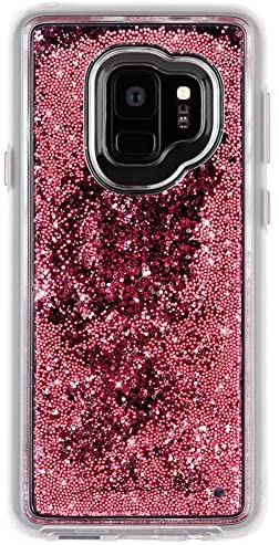 Case-Mate Liquid Waterfall Case for Samsung Galaxy S9 - Clear/Pink Glitter