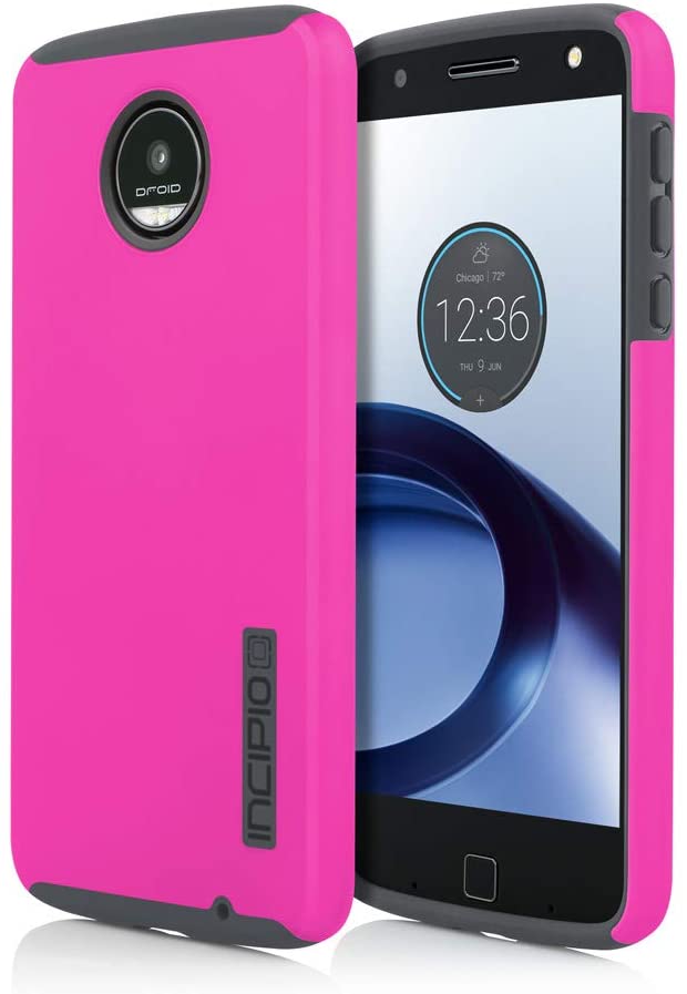 Incipio Dualpro Case for Motorola Moto Z  - Pink and Gray