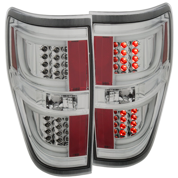 ANZO 2009-2013 fits Ford F-150 LED Taillights Chrome