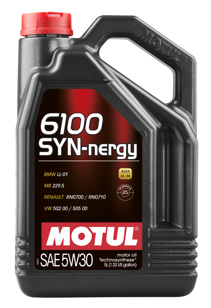 Motul 5L Technosynthese Engine Oil 6100 SYN-NERGY 5W30 - fits VW 502 00 505 00 - MB 229.5
