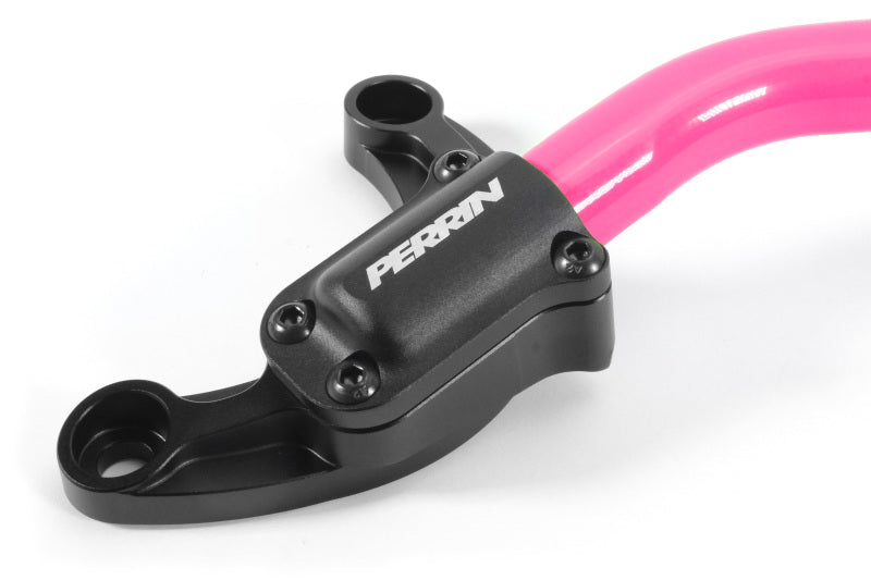 Perrin 2022 fits Subaru fits WRX Strut Brace w/ Billet Feet -  Hyper Pink