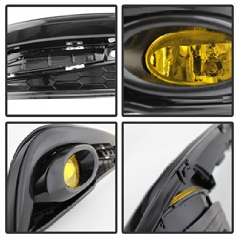 Spyder fits Honda Civic 2013-2014 4dr OEM Fog Light W/Switch Yellow FL-HC2013-4D-Y