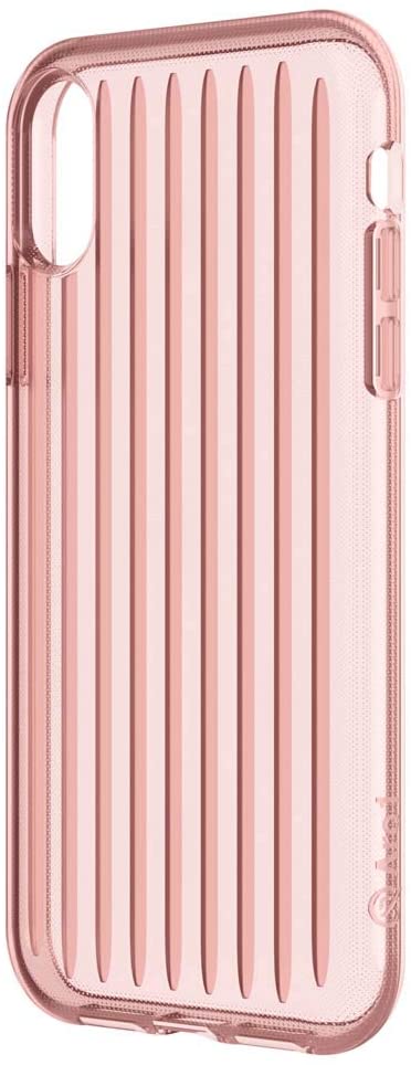 Apple iPhone Xs MAX (6.5 Inches) 6ft Impact Protection, Two Layers Protective and Wireless Charging Compatible Arq1 Ionic Case - Blush