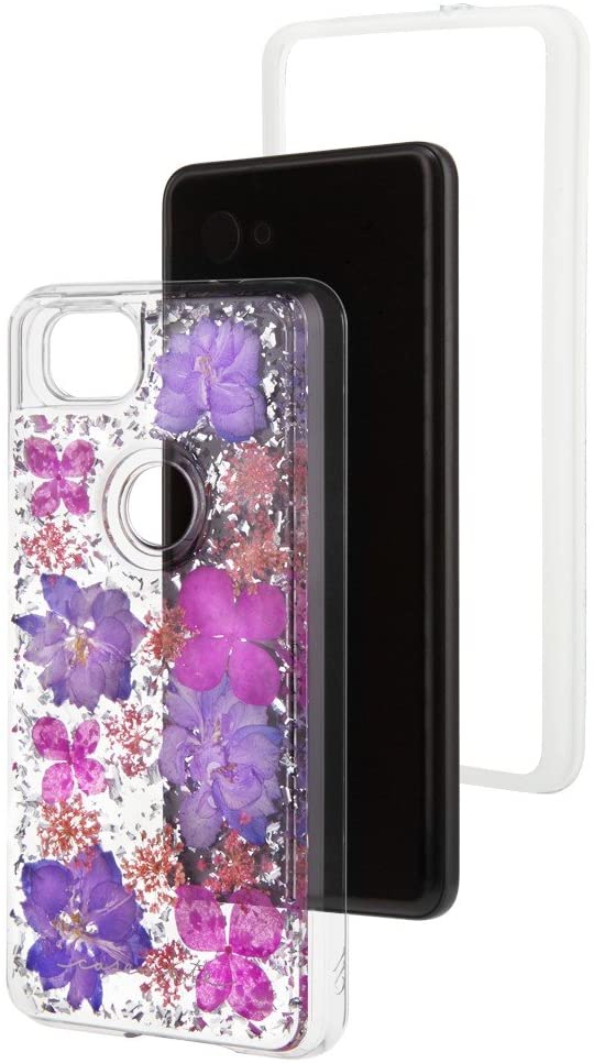 Case-Mate Karat Petals Protective Case Cover for Google Pixel 2 Purple Flowers