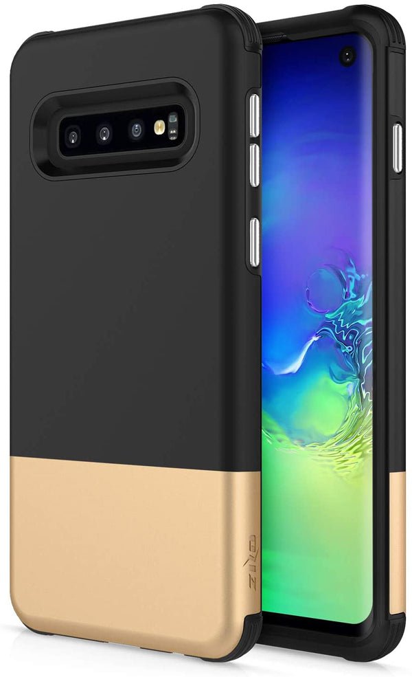 ZIZO Division Series for Galaxy S10 Case Lightweight with Anti Scratch Shockproof Black Gold