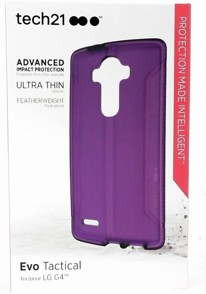 Tech 21 Evo Tactical Hardshell Cell Case Cover for LG G4 - Purple