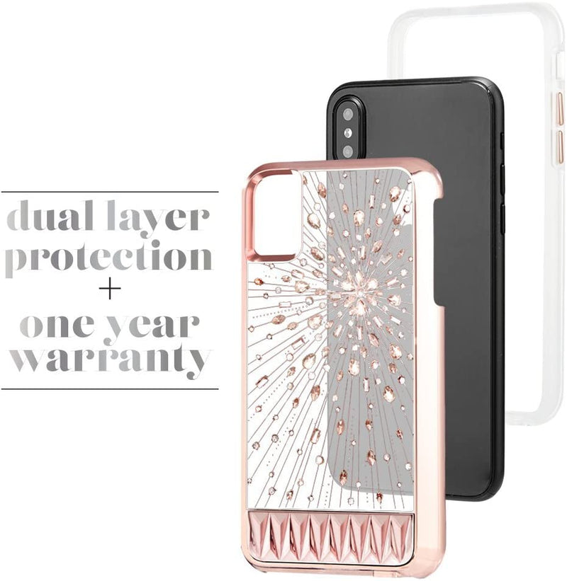 Case-Mate Luminescent Case for iPhone X Light Up Crystals - Protective Design