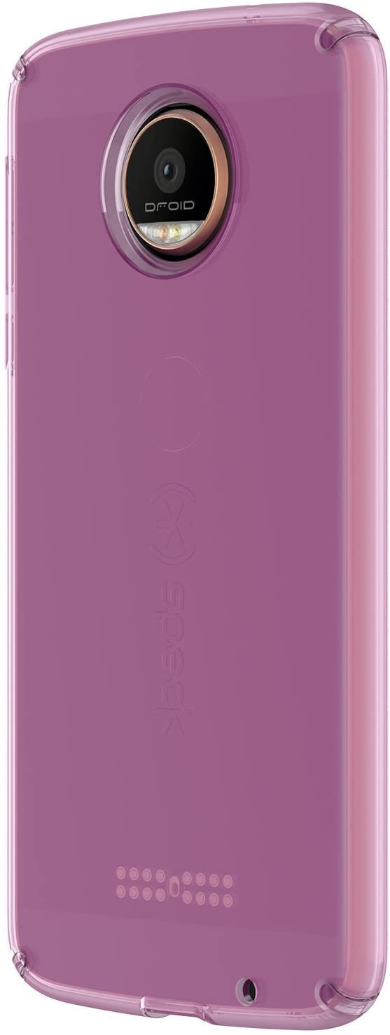 Speck CandyShell Case for Moto Z Droid Beaming Orchid Purple/Clear