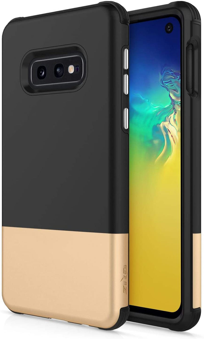 Zizo Division Case with Dual Layered and Shockproof Protection, Black/Gold for Samsung Galaxy S10 Plus
