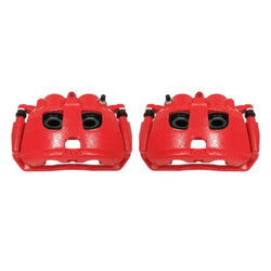 Power Stop 09-10 fits Dodge Ram 2500 Rear Red Calipers w/Brackets - Pair