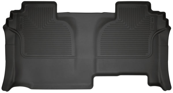 Husky Liners 2019 fits Chevrolet Silverado 1500 Double Cab WeatherBeater 2nd Seat Black Floor Liners