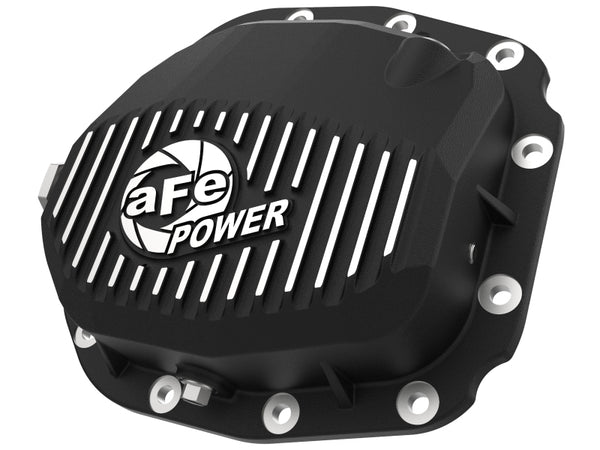 aFe Pro Series Rear Differential Cover Black w/ Fins 15-19 fits Ford F-150 (w/ Super 8.8 Rear Axles)