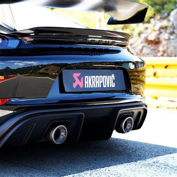 Akrapovic 2020+ fits Porsche Cayman GT4 (718) Tail Pipe Set (Titanium)
