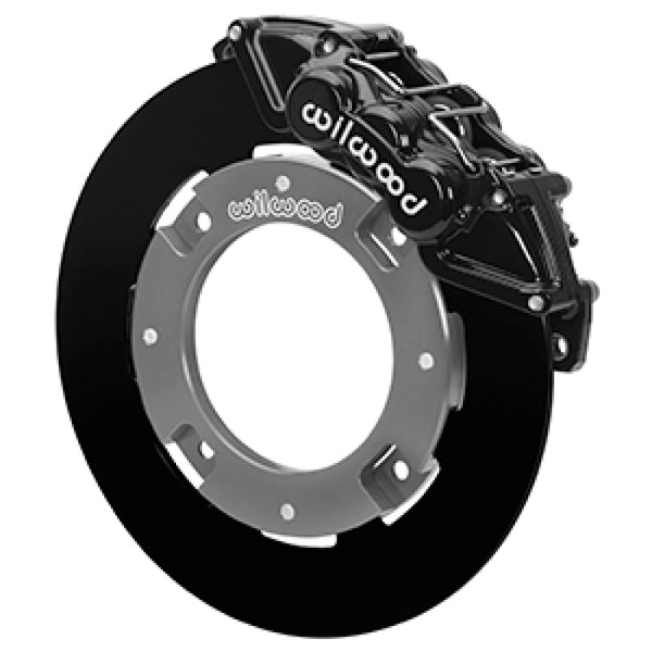 Wilwood 17-21 Can-Am X3RS Black 6-Piston Front Kit 11.25in - Undrilled Rotors