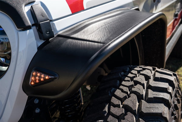 Bushwacker 2020 fits Jeep Gladiator Launch Edition Flat Style Flares 4pc - Black
