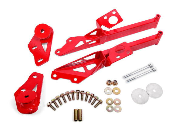 BMR Suspension 15-18 fits Ford Mustang S550 IRS Subframe Support Brace (Red)