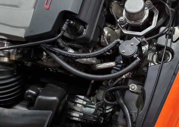 J&L 14-19 fits Chevrolet Corvette LT1 6.2L Driver Side Oil Separator 3.0 - Black Anodized