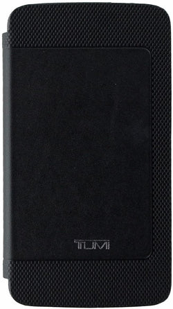 Tumi Premium Leather Wallet Folio Case Cover for Motorola Droid Turbo2 - Black