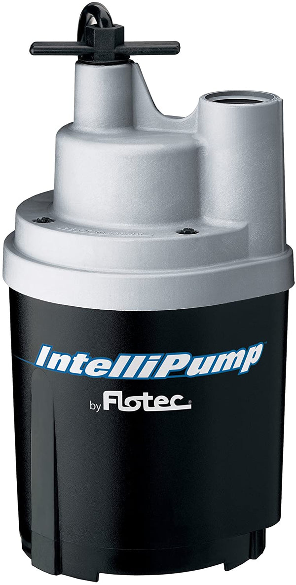Flotec FPOS1775A IntelliPump Water Removal Utility Pump, 1790 GPH, 1/4 Hp, 115 Vac, 60 Hz, 15 Ft