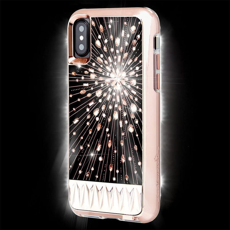 Case-Mate Luminescent Case for iPhone X Light Up Crystals - Protective Design