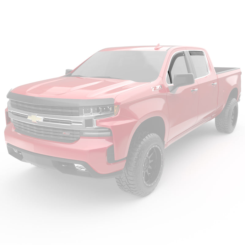 EGR 2019 fits Chevy 1500 Crew Cab In-Channel Window Visors - Matte