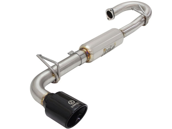 aFe Takeda 11-16 fits Scion TC 2.5L 2 1/4-2 1/2in Stainless Steel Axle-Back Exhaust w/Black Tip