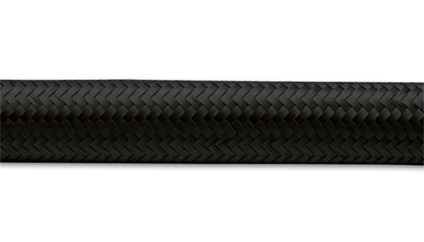 Vibrant -12 AN Black Nylon Braided Flex Hose (2 foot roll)