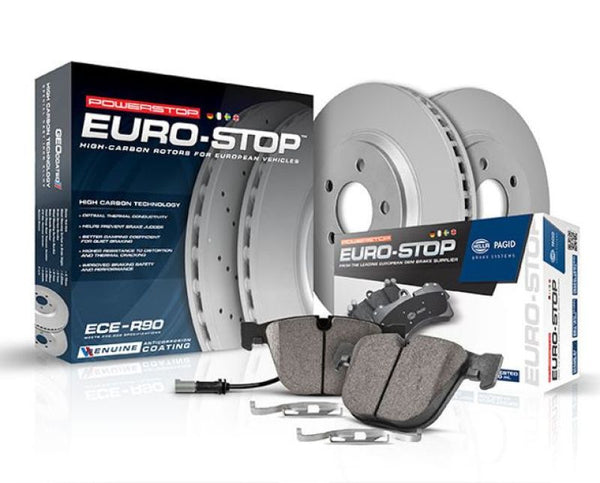 Power Stop 06-17 fits Volkswagen Touareg Front Euro-Stop Brake Kit