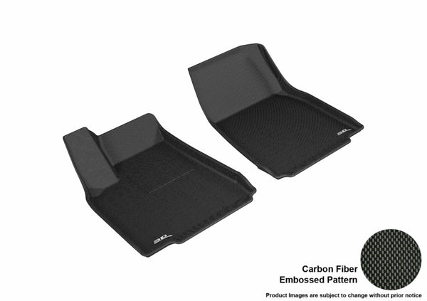 3D MAXpider 2016-2020 fits Tesla Model X Kagu 1st Row Floormat - Black