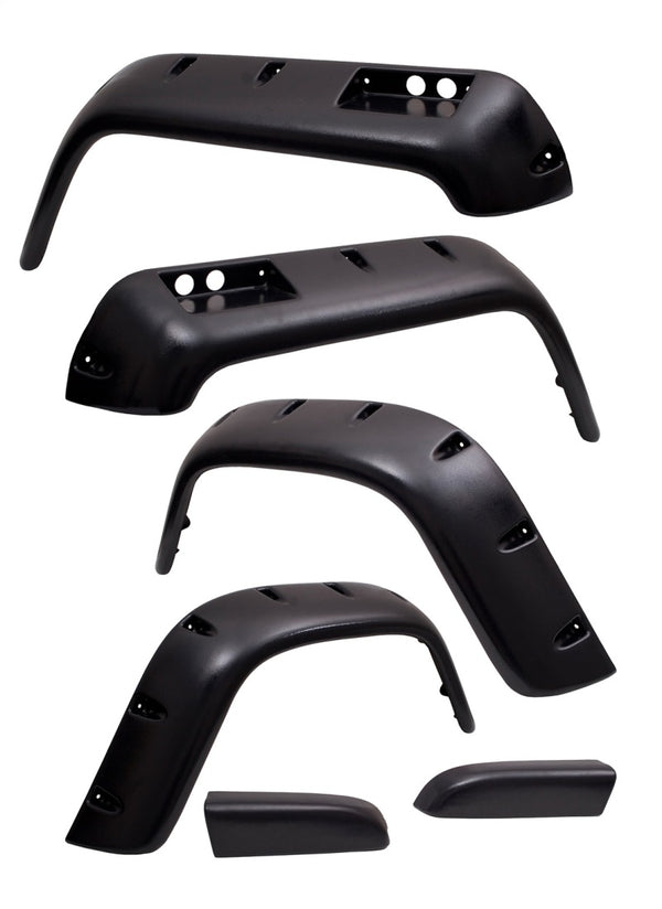 Rugged Ridge 6-Pc Fender Flare Kt 4.75-In 87-95 fits Jeep Wrangler YJ
