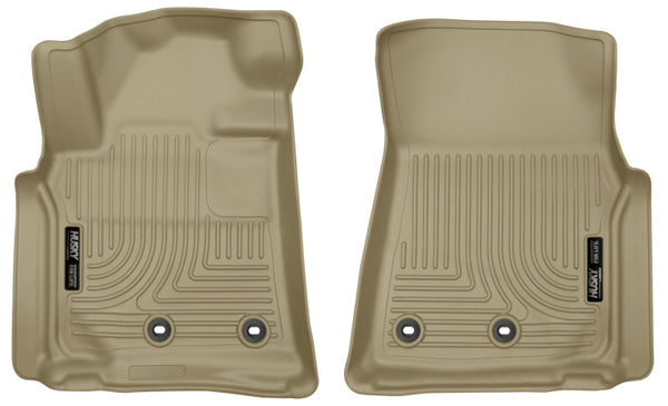 Husky Liners 13-16 fits Lexus LX570 / 13-16 fits Toyota Land Cruiser WeatherBeater Front Tan Floor Liners