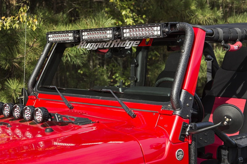 Rugged Ridge 97-06 fits Jeep Wrangler TJ LED Windshield Light Bar