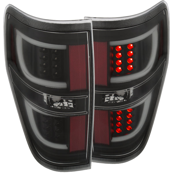 ANZO 2009-2013 fits Ford F-150 LED Taillights Black