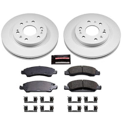 Power Stop 08-19 fits Cadillac Escalade Front Z17 Evolution Geomet Coated Brake Kit