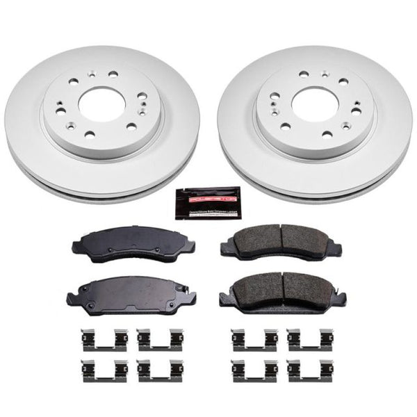 Power Stop 08-19 fits Cadillac Escalade Front Z17 Evolution Geomet Coated Brake Kit