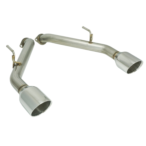 Remark 2014+ fits Infiniti Q50 Axle Back Exhaust w/Stainless Steel Double Wall Tip