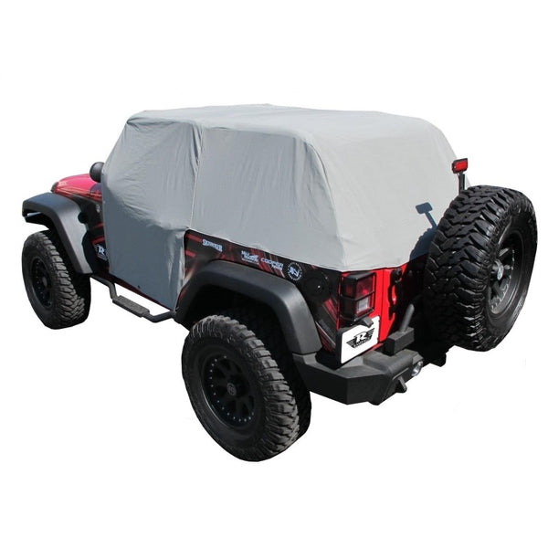 Rampage 2007-2018 fits Jeep Wrangler(JK) Cab Cover With Door Flaps - Grey