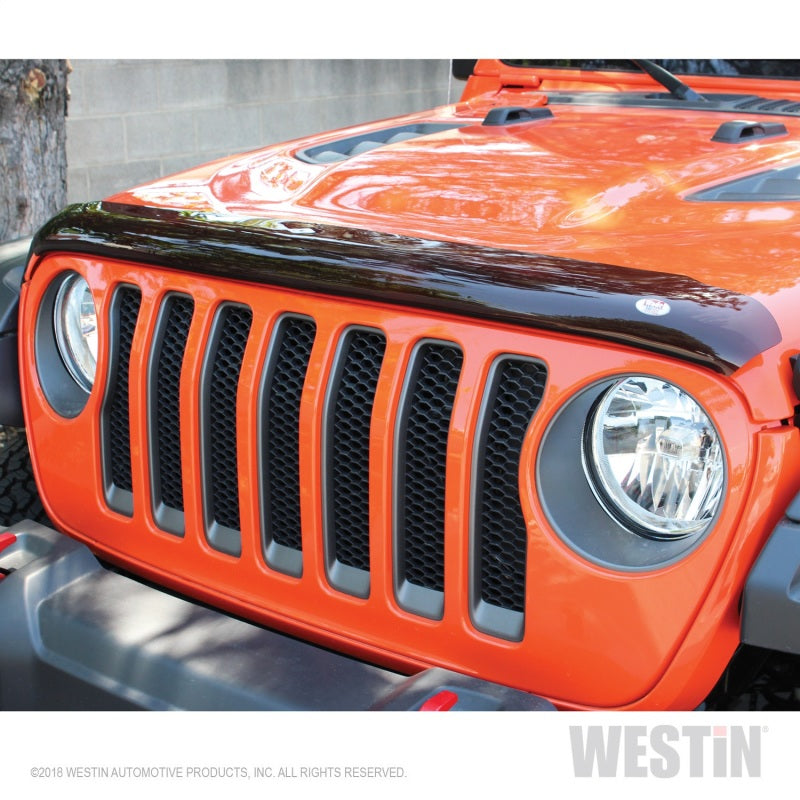 Westin 2018 fits Jeep Wrangler JL Wade Platinum Bug Shield - Smoke