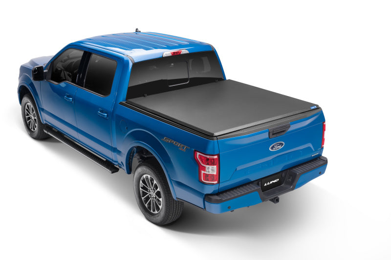 Lund 99-17 fits Ford F-250 Super Duty Styleside (8ft. Bed) Hard Fold Tonneau Cover - Black