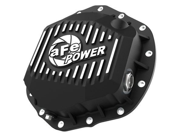 aFe 2020 fits Chevrolet Silverado 2500 HD  Rear Differential Cover Black ; Pro Series w/ Machined Fins