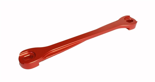 Torque Solution Billet Battery Tie Down: fits Subaru fits WRX/STi/Legacy/Forester/Outback Red