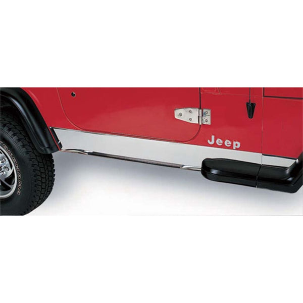 Rugged Ridge 97-06 fits Jeep Wrangler TJ Stainless Steel Rocker Panel Cover