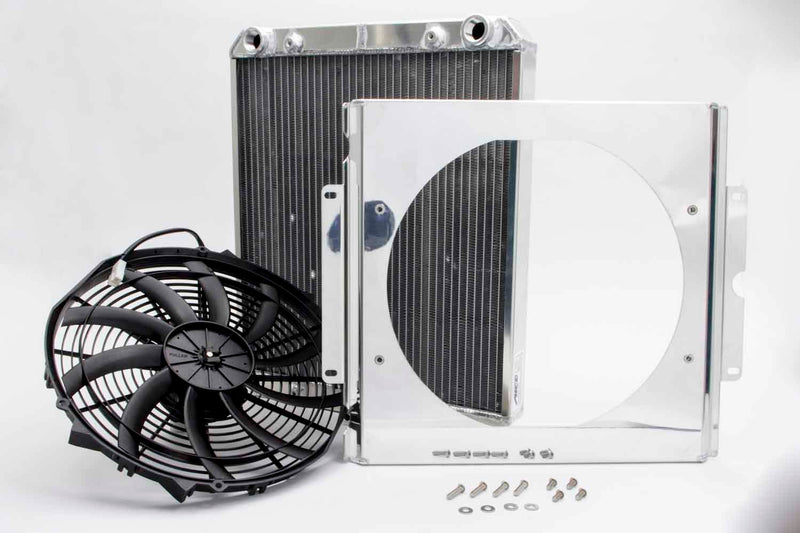 AFCO RACING PRODUCTS 80108N Dragster Radiator w/ Fan and Shroud