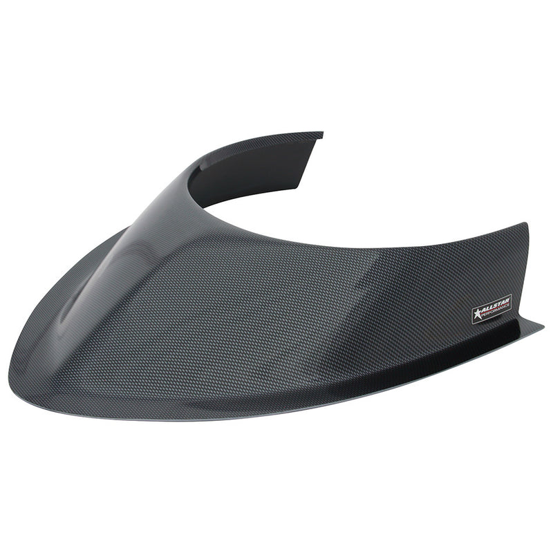 ALLSTAR PERFORMANCE 23247 Tapered Front Hood Scoop Long 3-1/2in Curved