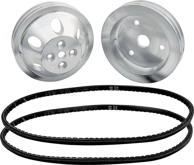 ALLSTAR PERFORMANCE 31083 1:1 Pulley Kit for use w/o Power Steering